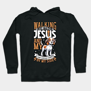 Jesus and dog - Braque Saint-Germain Hoodie